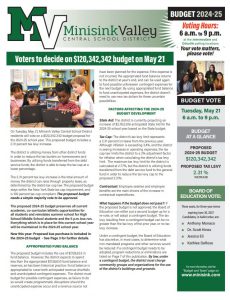 budget newsletter page 1 