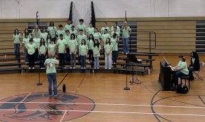 the choir performing